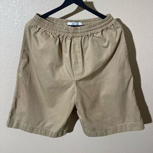 Arch the  Women's Tan Flat Front Shorts